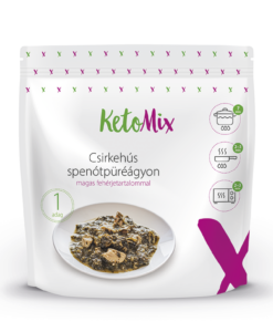 Csirkehús spenótpüréágyon - készétel (1 adag) - Proteindús ételek KETOMIX