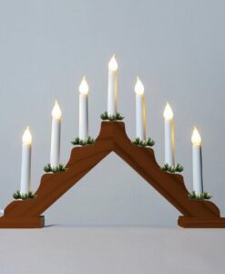 Adventi gyertyatartó húzott izzóval LED Filament
