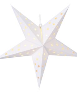 Felakasztható karácsonyi csillag fehér 60 cm