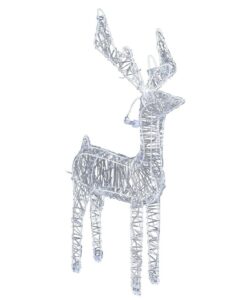 Reindeer karácsonyi drót dekoráció ezüst