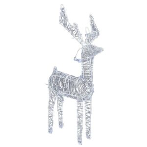 Reindeer karácsonyi drót dekoráció ezüst
