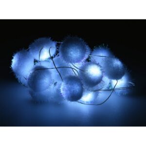 Snowball LED-es fényfüzér 20 gömbbel