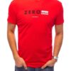 piros férfi póló nulla nyomattal✅ -