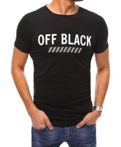 fekete férfi póló törtfekete✅ -