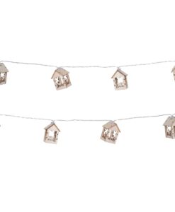 Wooden houses with deer fényfüzér