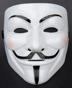 Anonymous maszk - fehér