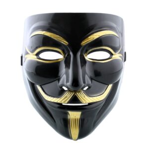 Guy Fawkes maszk Anonymous - fekete