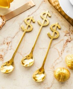 Dollárnyelű teáskanál (3 darab)