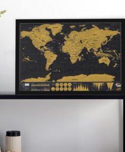 Deluxe kaparós világtérkép világutazóknak