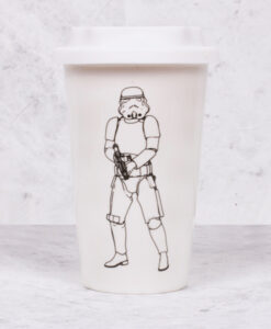 Star Wars Stormtrooper kerámia utazó bögre - fehér