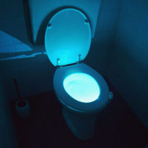 Mozgásérzékelős LED WC-világítás