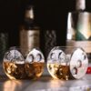 Dobókocka formájú whiskys poharak (2 darab)