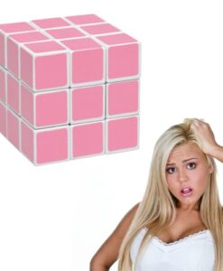 Rózsaszín Rubik kocka szőkéknek