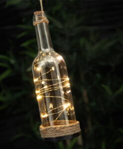 LED dekoratív üvegpalack