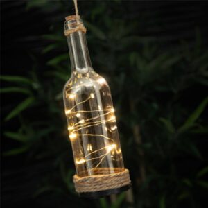 LED dekoratív üvegpalack