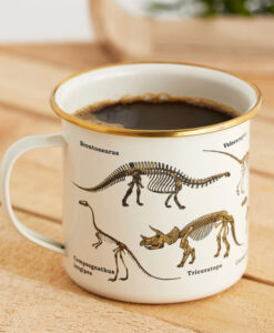 Dinoszauruszok zománcozott bögre