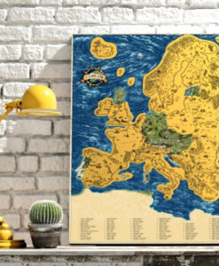 Európa kaparós térkép Deluxe