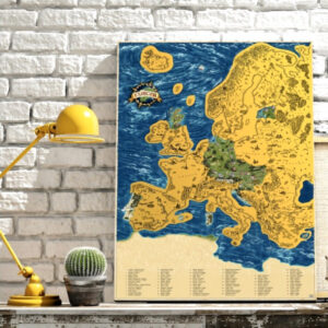 Európa kaparós térkép Deluxe