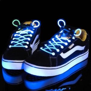 Világító LED cipőfűző - kék
