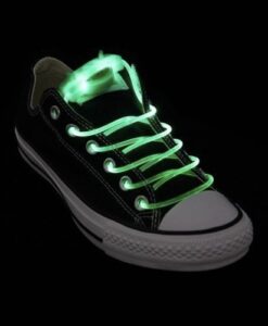 Világító LED cipőfűző - zöld