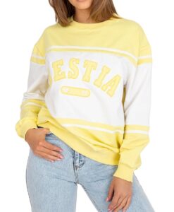 sárga oversize női pulcsi