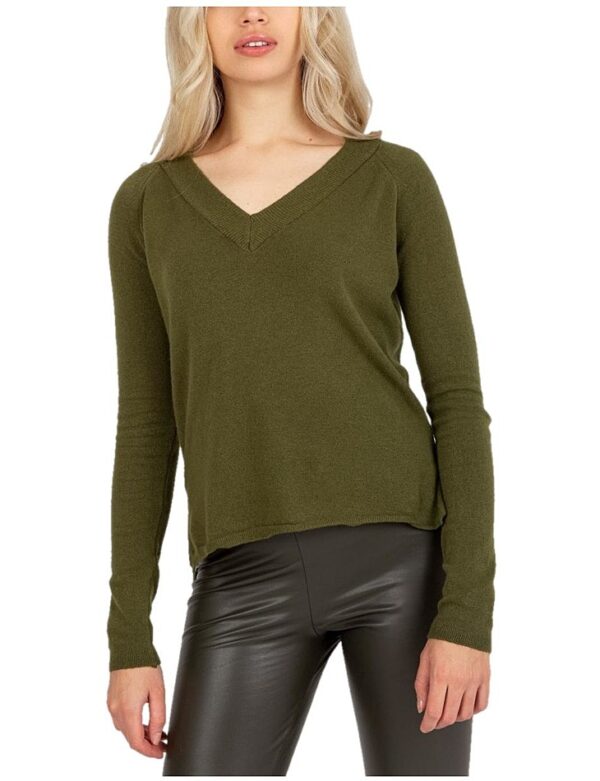 Khaki garbós pulóver✅ -