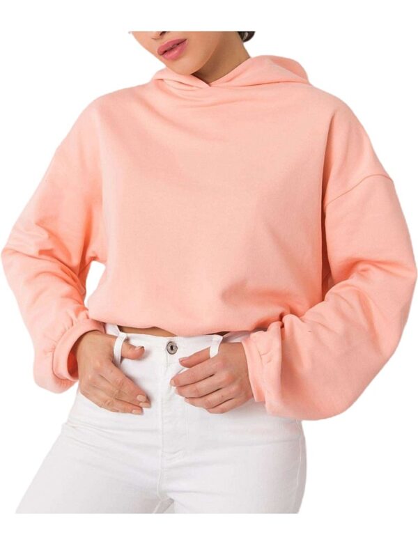 Világos narancssárga női kapucnis pulóver✅ - Forever Pink