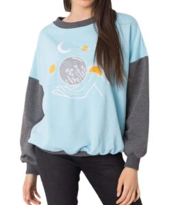 Világoskék női pulóver