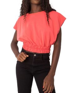 piros női rövid pulóver✅ - Basic