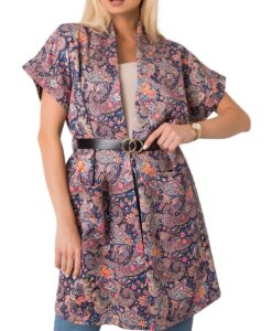 Lila mintás kardigán rövid ujjú✅ - ITALY MODA