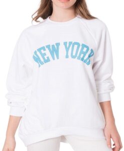 Krémes női kapucnis New York✅ - By Sally