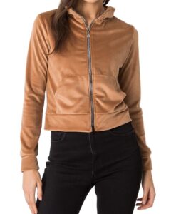 Barna női velúr pulóver✅ -