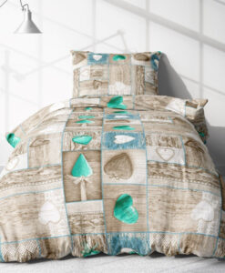 Pamut ágynemű ROSAL RAMONA GREEN  2 részes 140X200cm