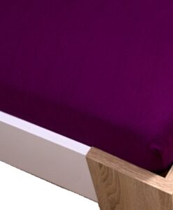 Homa jersey gumis lepedő lila 60x120cm