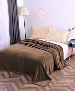 Homa meleg takaró allergiások számára sötét barna