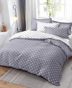 Ágynemű DOTS and COLOURS Grey 3 részes 140x200 cm