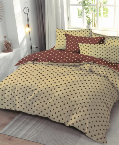 Ágynemű DOTS and COLOURS White Coffee 3 részes 140x200 cm