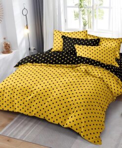 Ágynemű DOTS and COLOURS Yellow 3 részes 140x200 cm