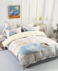 Ágyneműhuzat NATURE SWAN 3 részes 140x200 cm