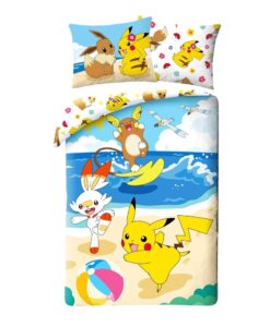POKÉMON SUMMER pamut ágynemű - 140x200 cm