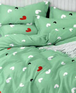 Ágynemű HEART 15 green 7 részes 140X200cm