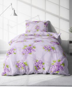 ROSEMARY lila pamut ágynemű - 140x200cm