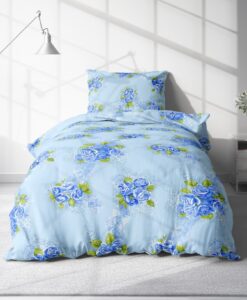 ROSEMARY kék pamut ágynemű - 140x200cm