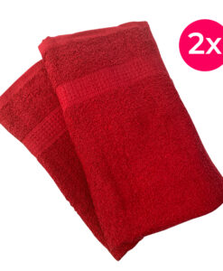 Homa törölköző piros 2x 50x100cm