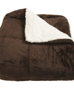 Mikroszálas gyapjú hatású pléd Erika csokoládé