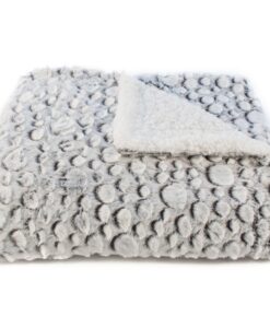 Mikroszálas gyapjú pléd Petra szürke