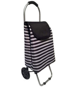 Fekete csík kerekes bevásárlótáska