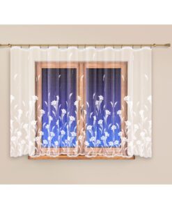 4Home Flowers garden egyenes függöny