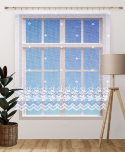 4Home  Flowers mini egyenes függöny