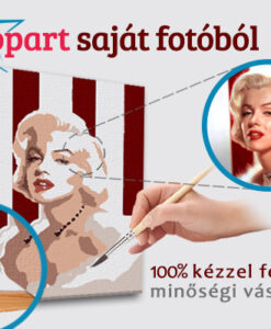 Fotóból készült POP ART Vászonkép  - NÉGYSZÖG popartfotó